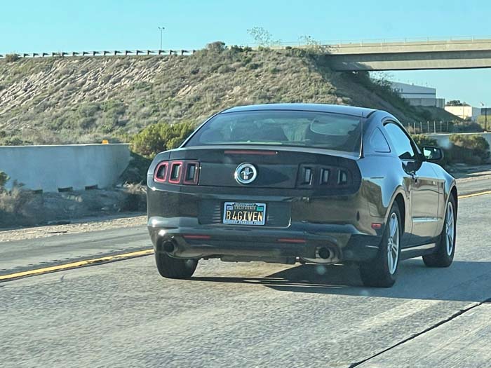 B4GIVEN vanity license plate meaning Be Forgiven