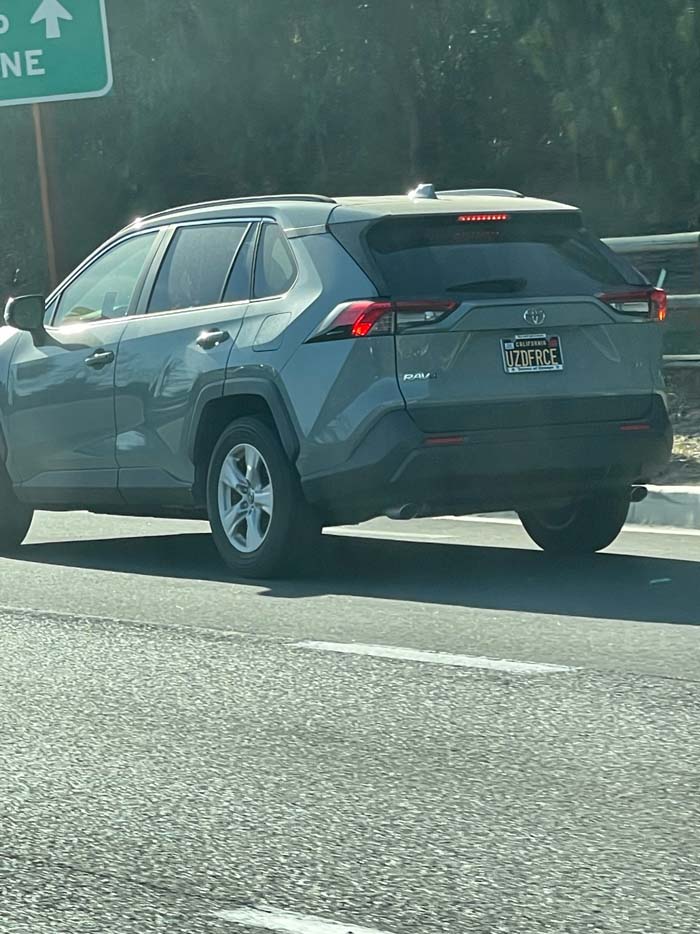 UZDFRCE vanity license plate