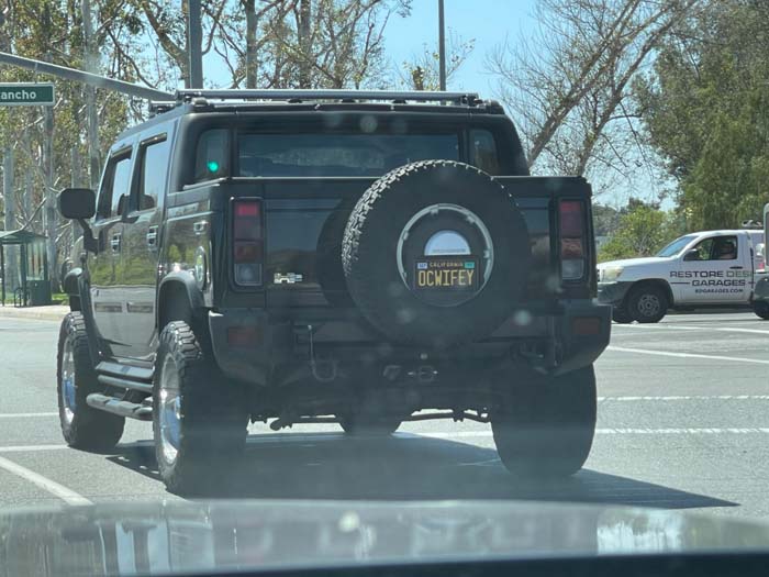 OCWIFEY vanity license plate