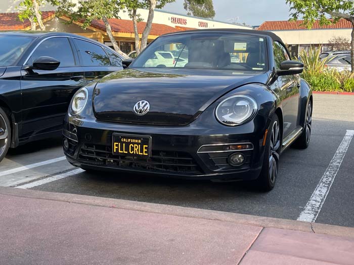 FLLCRLE vanity license plate meaning Full Circle