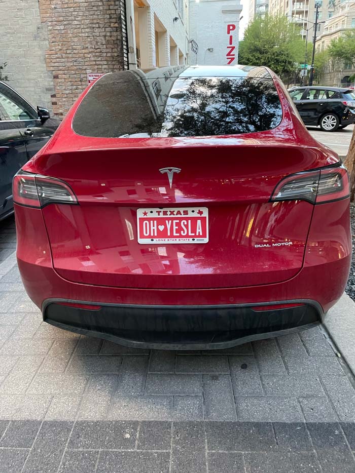 OHYESLA vanity license plate