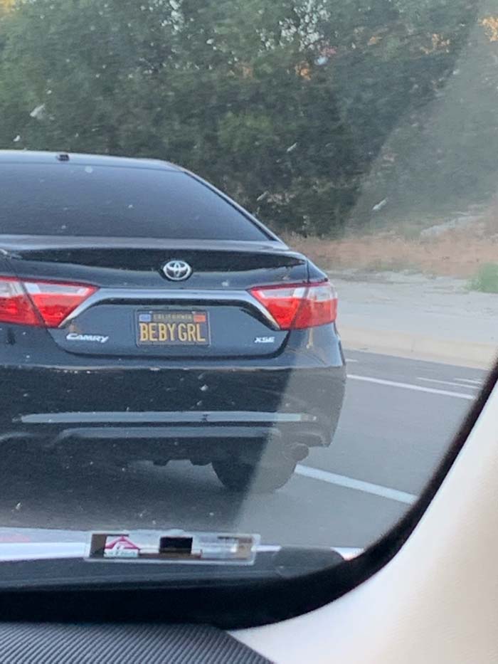 BEBYGRL vanity license plate
