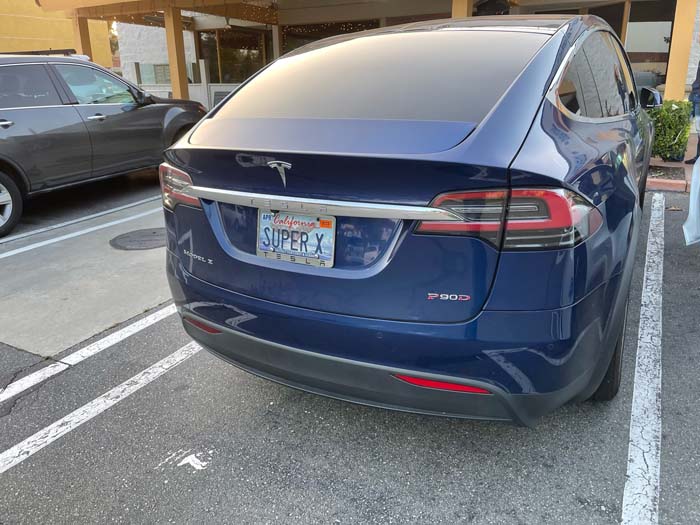 SUPERX vanity license plate