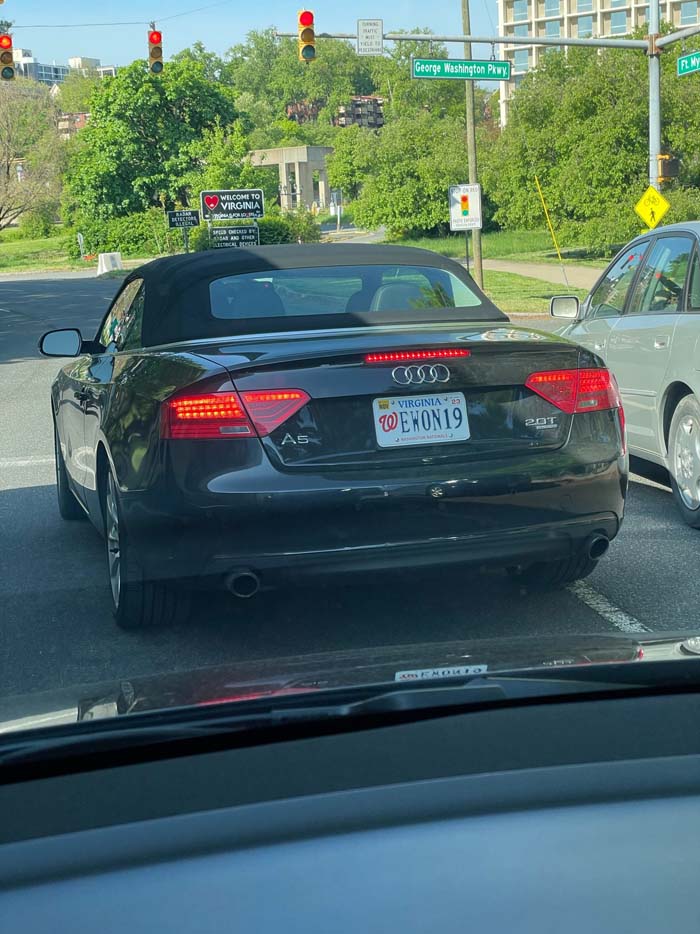 EWON19 vanity license plate meaning We Won 1-9
