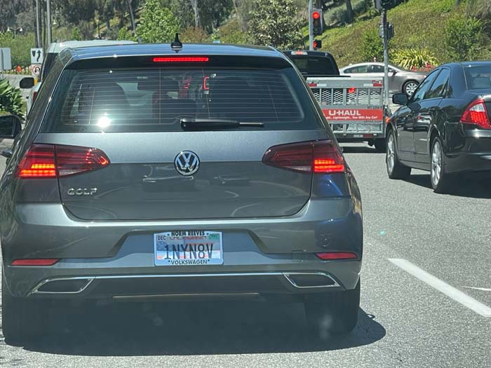 1NYN8V vanity license plate