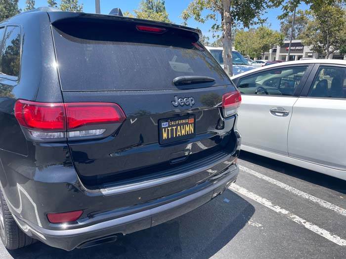 WTTAWMN vanity license plate
