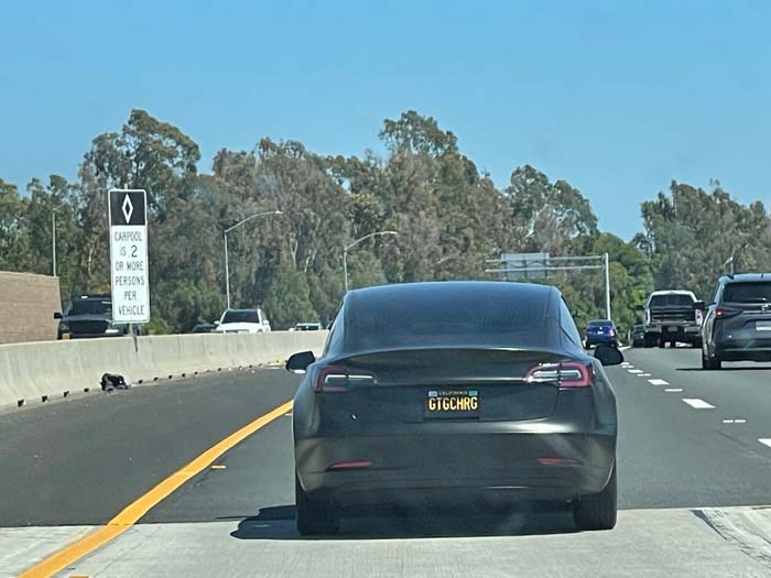 GTGCHRG vanity license plate meaning Getting Charge