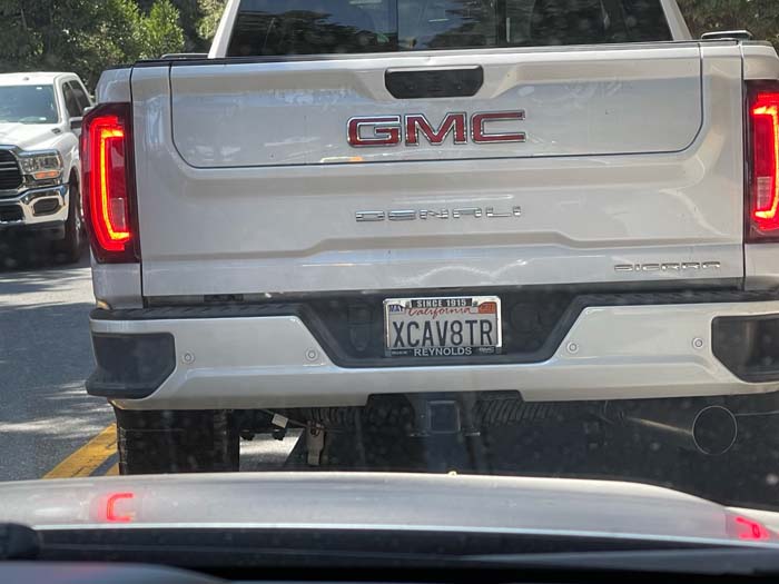 XCAV8TR vanity license plate