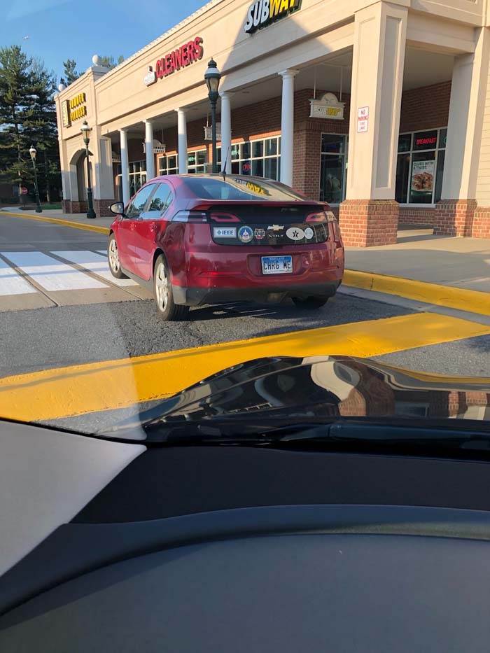 CHRGME vanity license plate