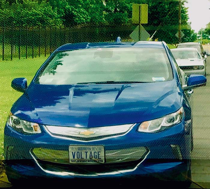 VOLTAGE vanity license plate