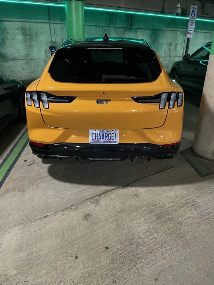CHAARGE vanity license plate meaning Charge!