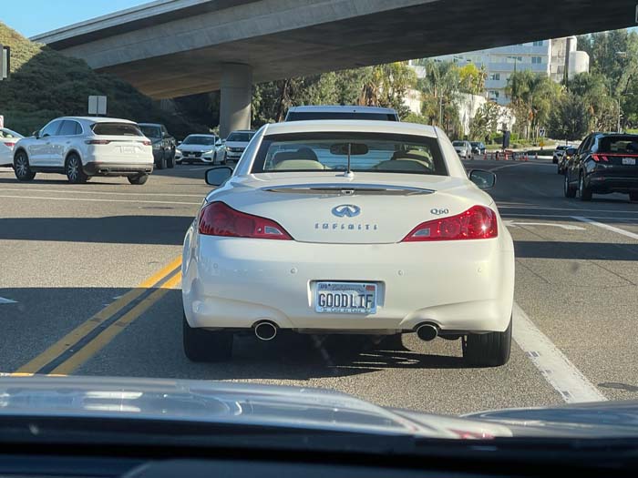 GOODLIF vanity license plate