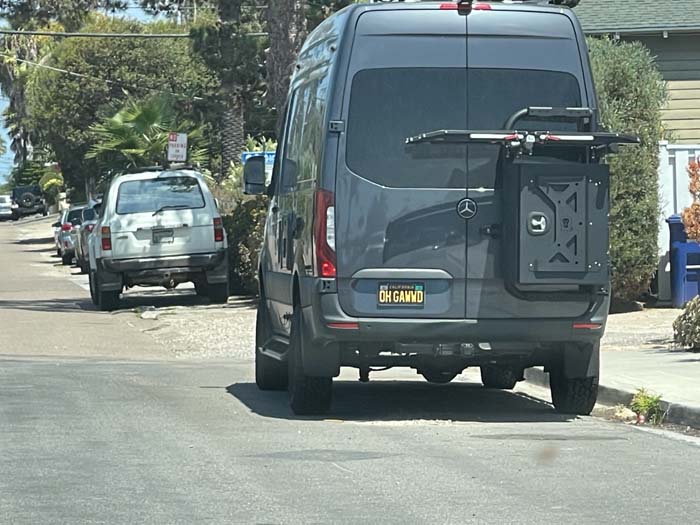 OHGAWWD vanity license plate meaning Oh God!