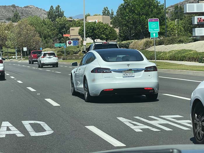 NOWJUST vanity license plate meaning Now Just