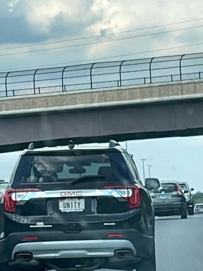UNITY vanity license plate meaning Unity