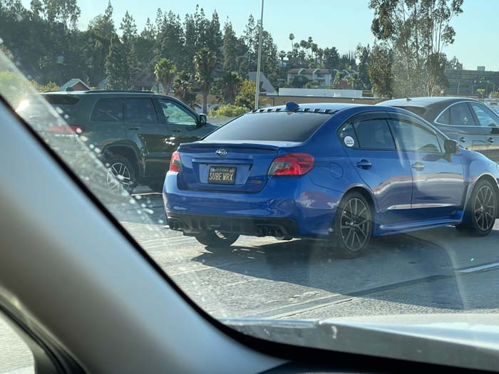 SUBEWRX vanity license plate