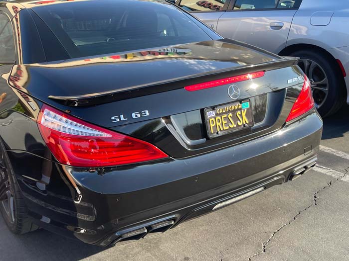 PRESSK vanity license plate meaning Press Escape