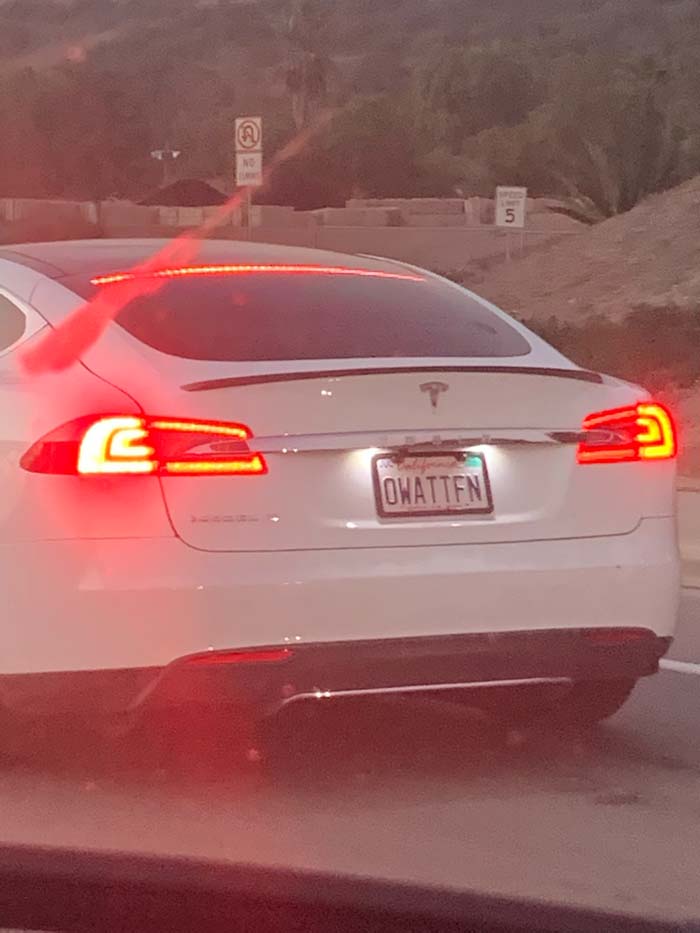 OWATTFUN vanity license plate