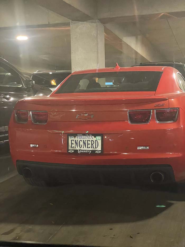 ENGNERD vanity license plate