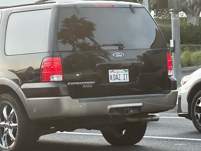 NDAZIT vanity license plate meaning And That's It