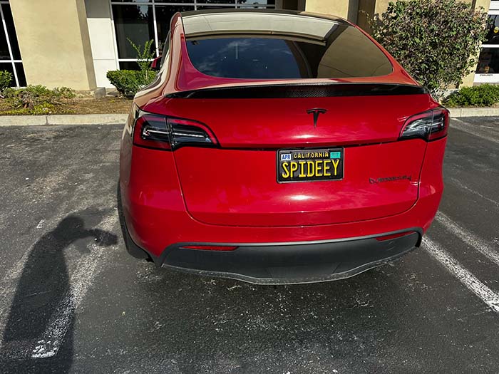 SPIDEEY vanity license plate meaning Spiderman