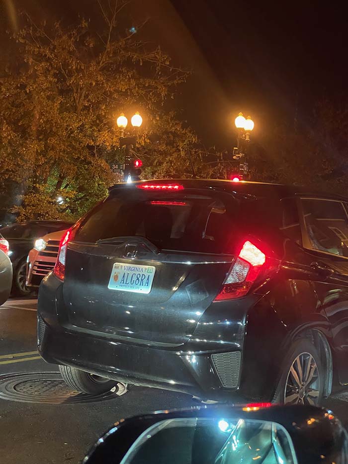 ALG8RA vanity license plate