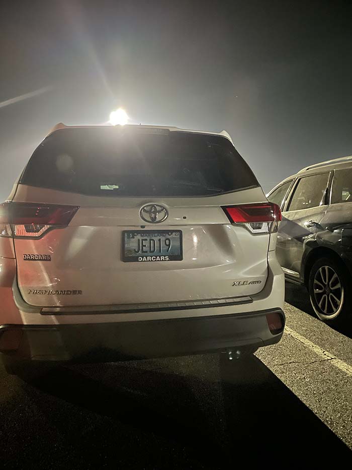 JEDI9 vanity license plate