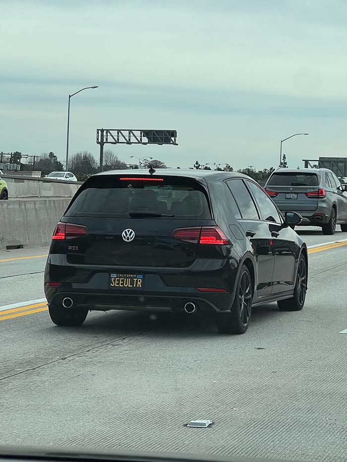 SEEULTR vanity license plate meaning See You Later