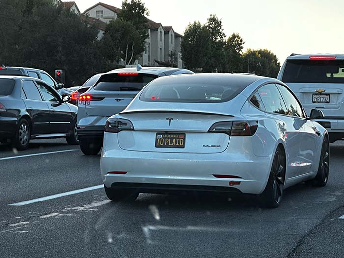 TOPLAID vanity license plate meaning To Plaid (speed)