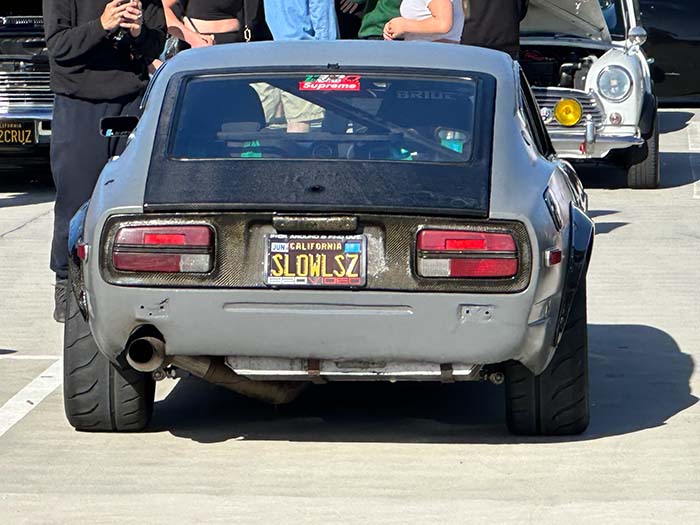 SLOWLSZ vanity license plate meaning Slow LS (swapped) (Datsun) Z
