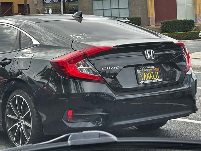 YANKLO vanity license plate meaning Custom Plate