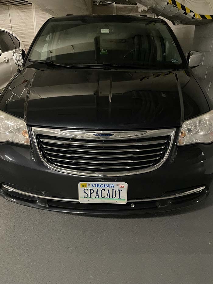 SPACADT vanity license plate