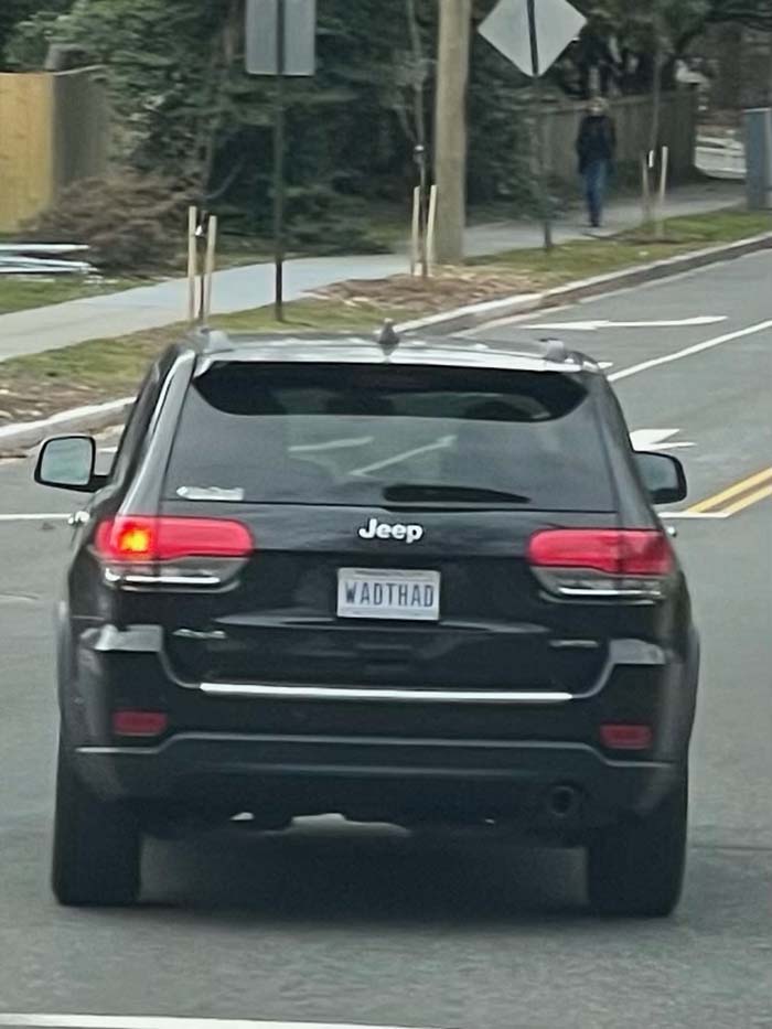 WADTHAD vanity license plate meaning Custom Plate