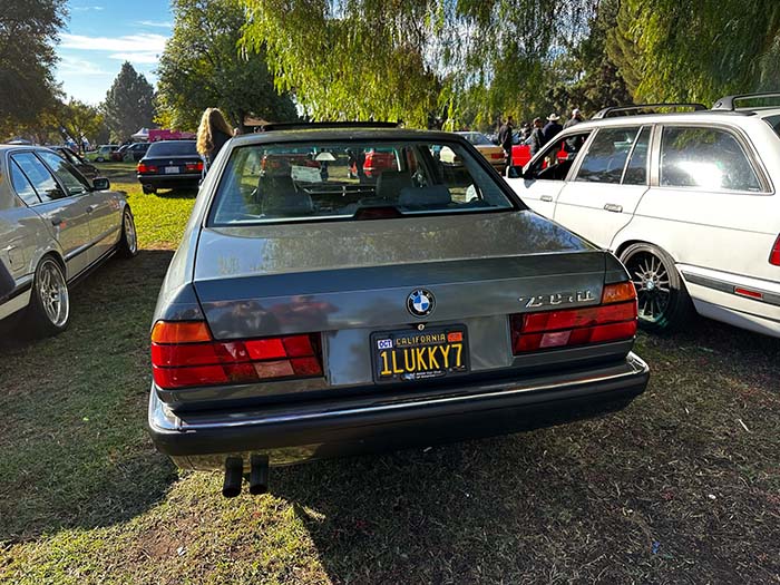 1LUKKY7 vanity license plate meaning One Lucky 7-series (BMW)