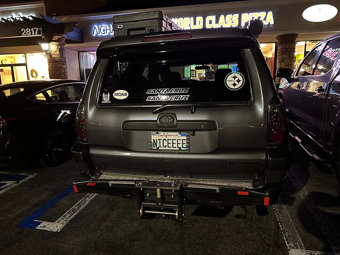 NICEEEE vanity license plate meaning Nice!!!!