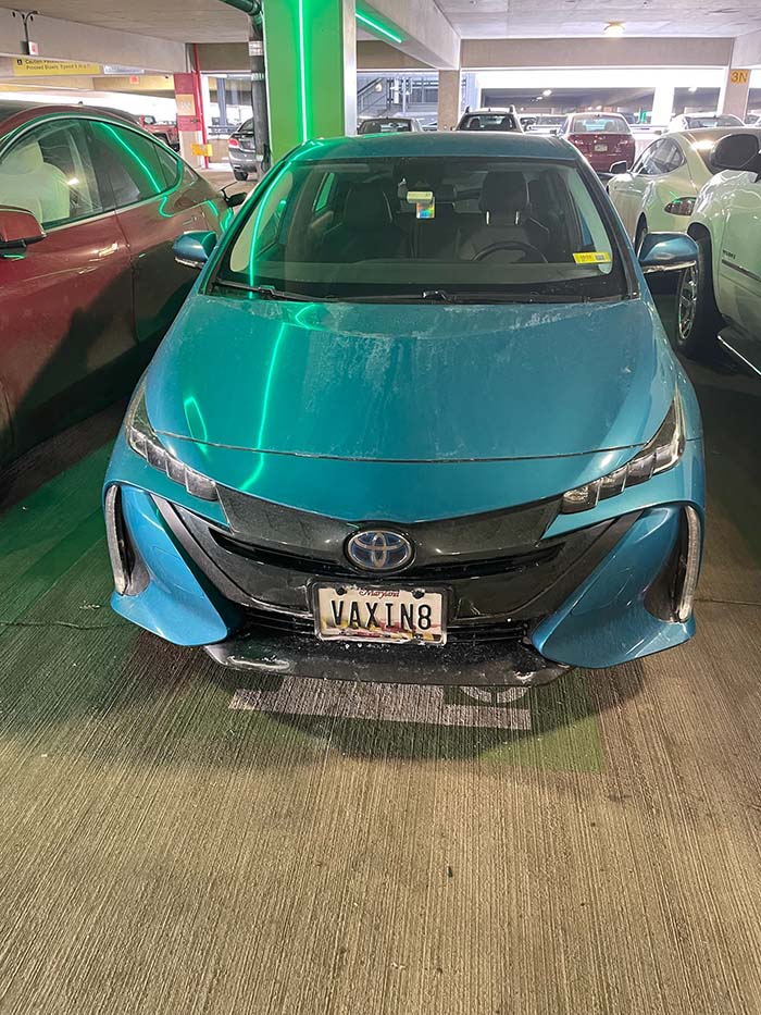 VAXIN8 vanity license plate