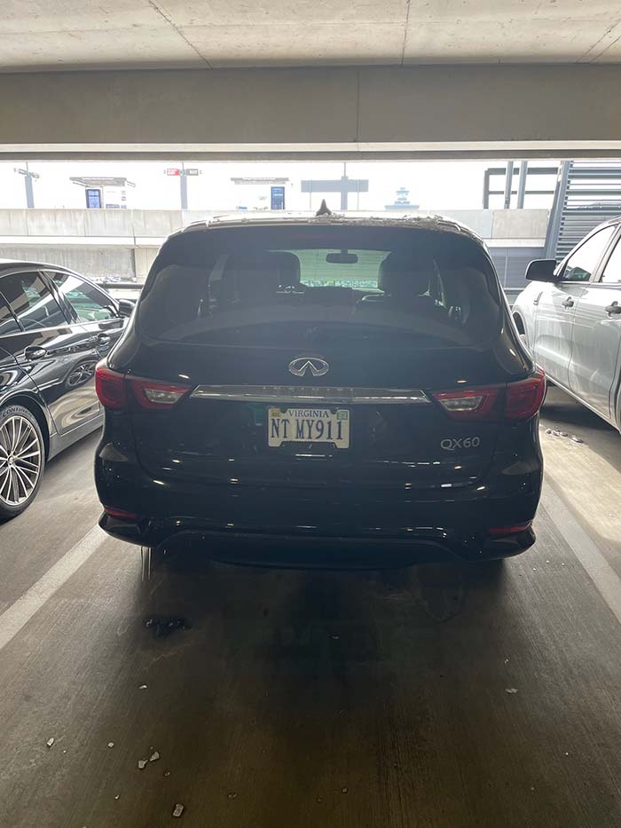 NTMY911 vanity license plate meaning Not My Problem / Emergency