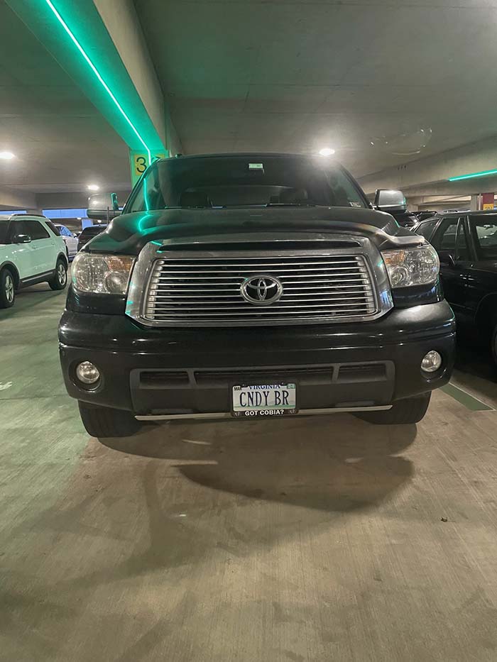CNDYBR vanity license plate