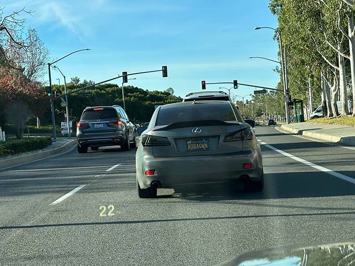 BOBAQWN vanity license plate