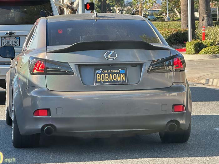 BOBAQWN vanity license plate