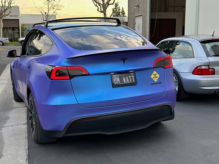 UMWATT vanity license plate