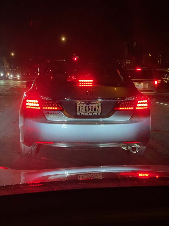HEKNOWZ vanity license plate