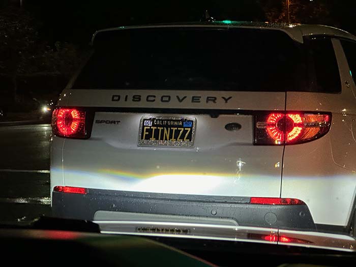 FITNIZZ vanity license plate