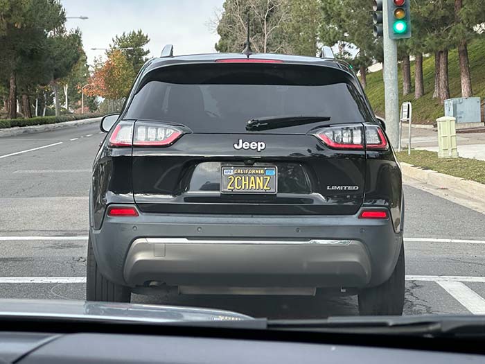 2CHANZ vanity license plate