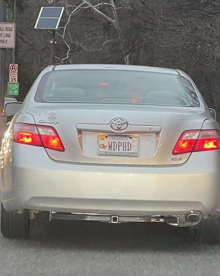 MDPHD vanity license plate