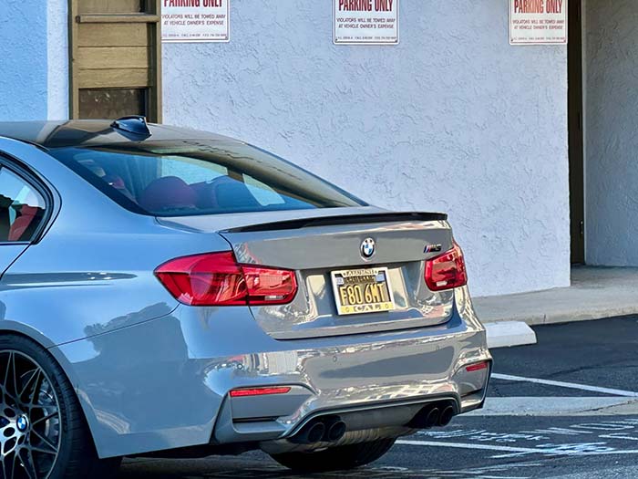 F806MT vanity license plate meaning (BMW) F80 (M3) 6-speed Manual Transmission
