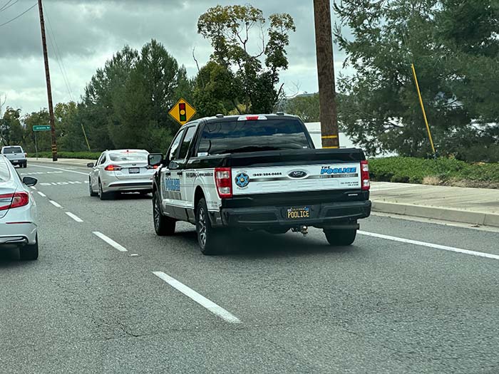 POOLICE vanity license plate
