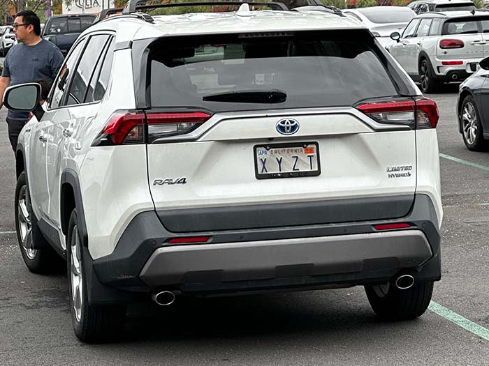 XYZT vanity license plate meaning XYZT