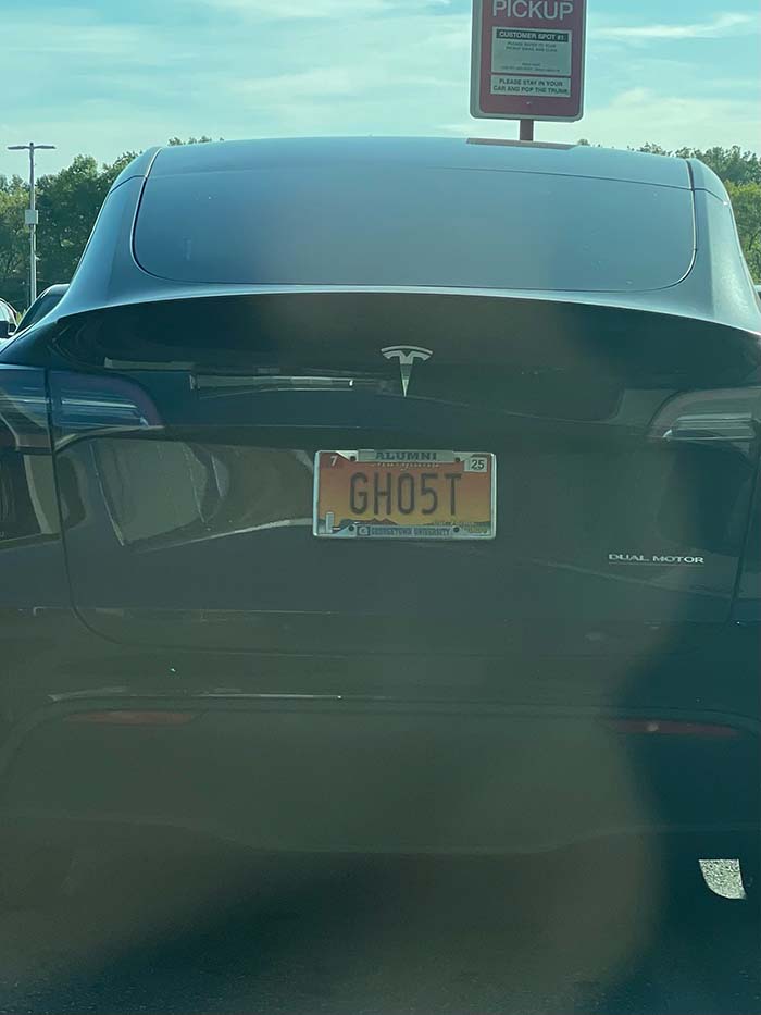 GHO5T vanity license plate meaning Ghost