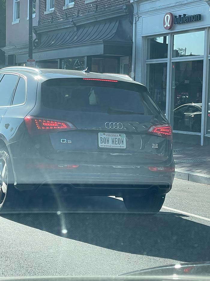 BOWMEOW vanity license plate